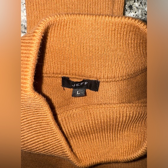 JEFF Brown Tan Knit Sweater size L - Picture 10 of 10